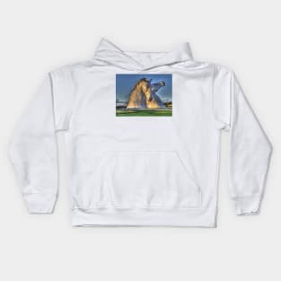 The Kelpies, Helix Park , Falkirk Kids Hoodie